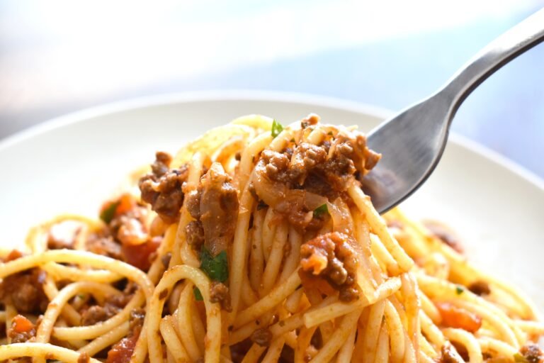 Spaghetti bolognese. Italian food.